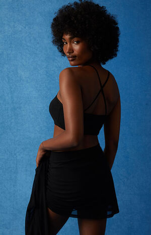 x PacSun Cinched Up Mesh Three-Piece Set image number 6