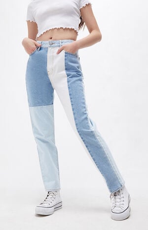 Eco Hopper Patch Mom Jeans image number 1