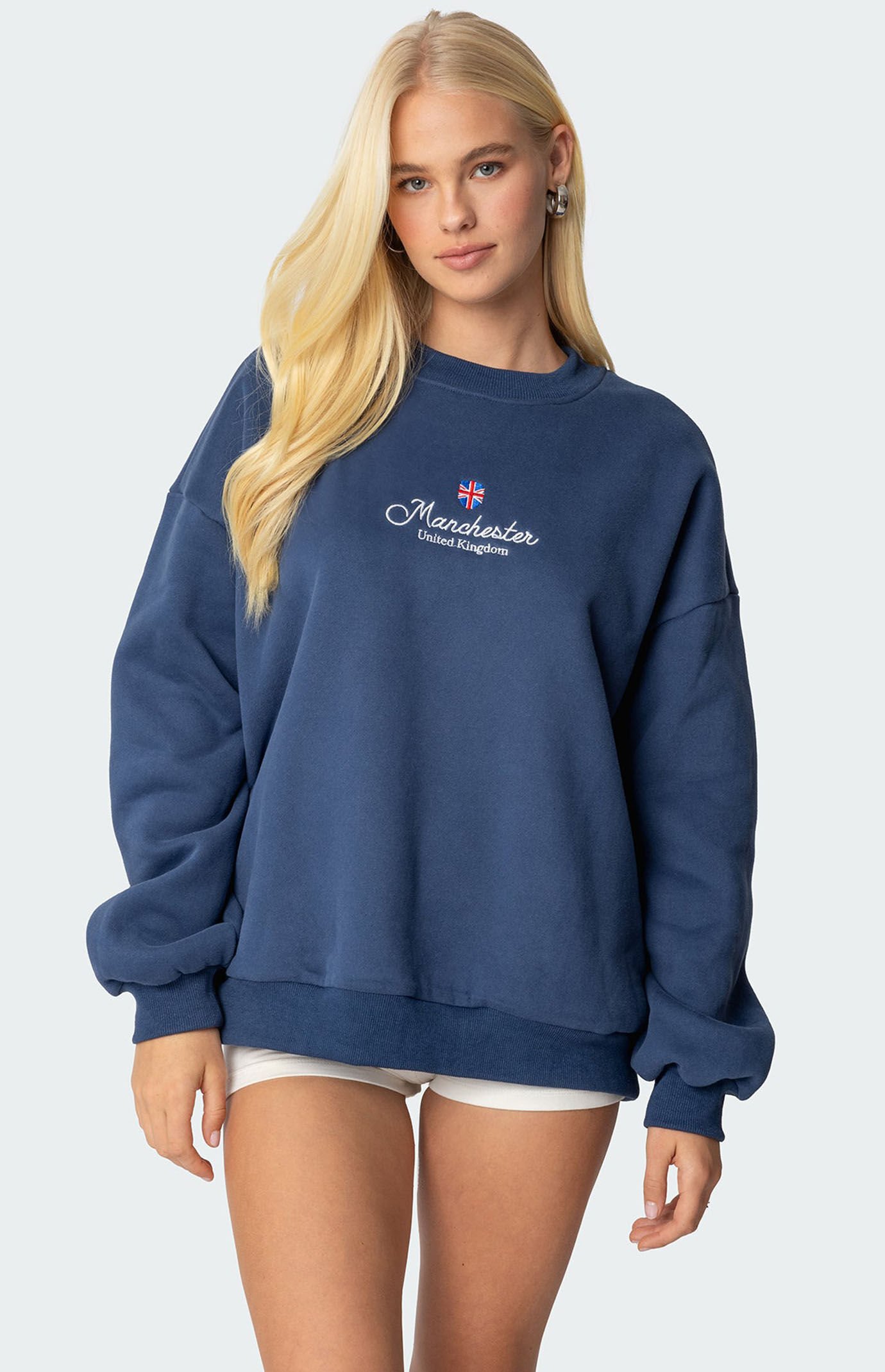 Edikted Manchester Embroidered Sweatshirt | PacSun