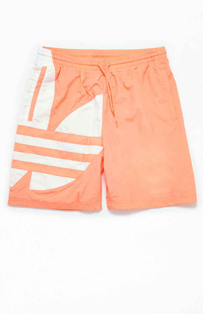 Coral 3-Stripes 16" Swim Trunks