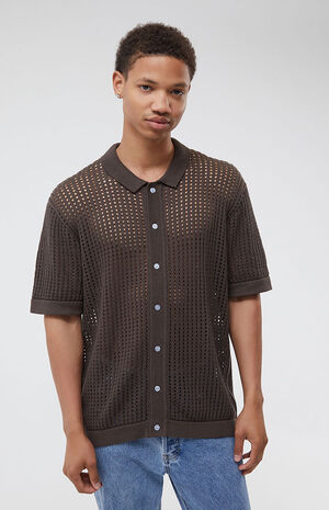 Open Knit 2.0 Woven Camp Shirt image number 1