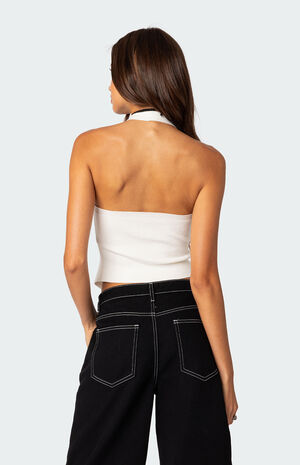 Sculpt Knitted Split Front Top image number 3