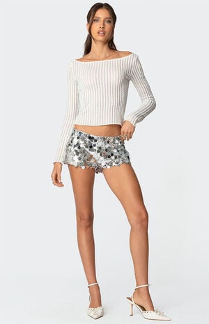 Sephira Sequin Micro Shorts image number 5
