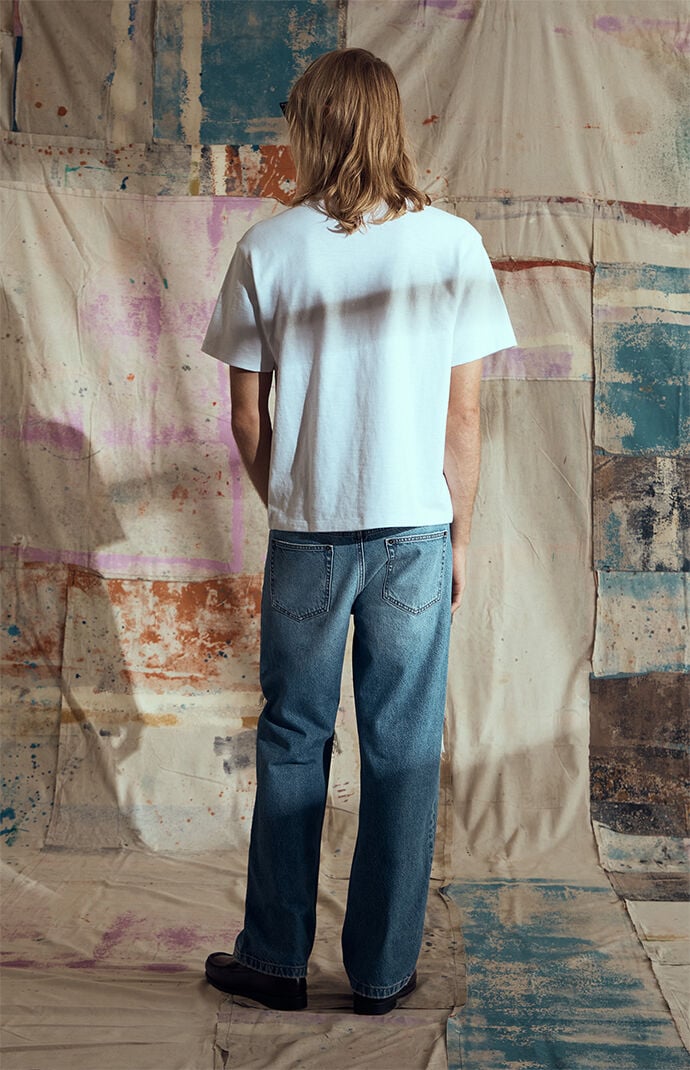 FIELD OF STUDY by Pacsun Logan Relaxed Straight Jeans Light blue