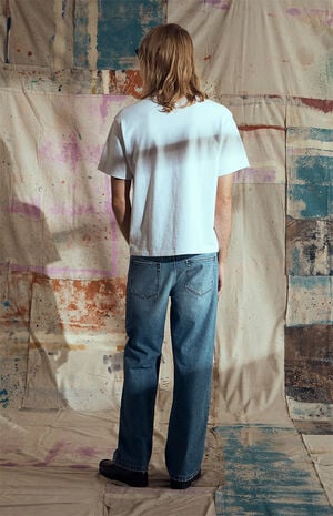 by Pacsun Logan Relaxed Straight Jeans Light blue image number 2