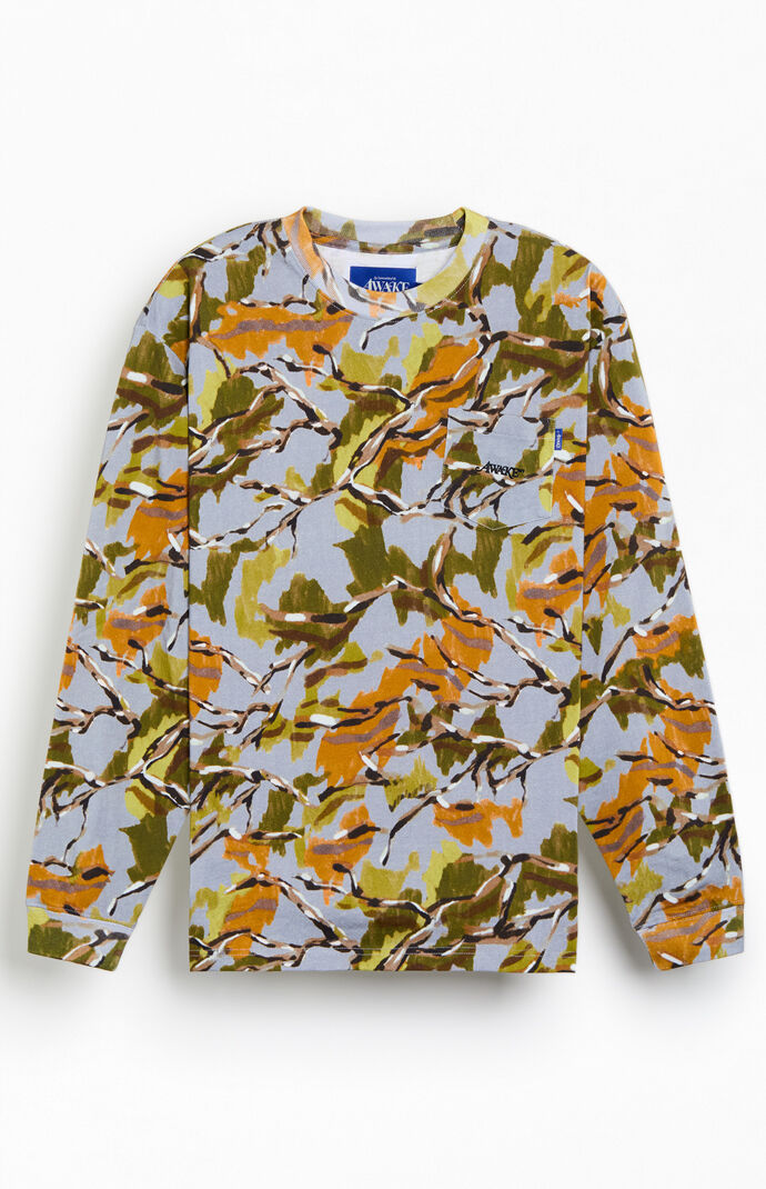 Awake NY Camo Pocket Long Sleeve T-Shirt