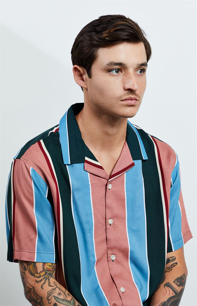 Multi Striped Camp Shirt