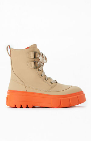 Women's Tan Caribou X Lace Boots image number 1