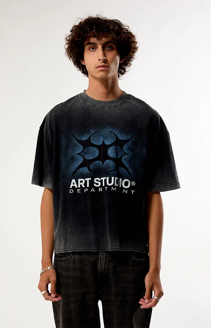 Pacsun Art Studio Cropped Boxy T-Shirt