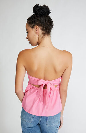 Strapless Tie Back Tube Top image number 4