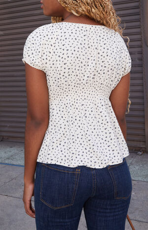White & Black Blair Short Sleeve Top image number 3