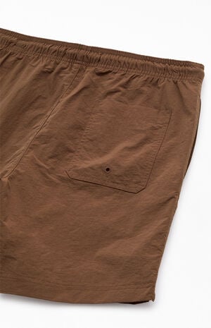 Brown Collegiate 6.5" Swim Trunks image number 4