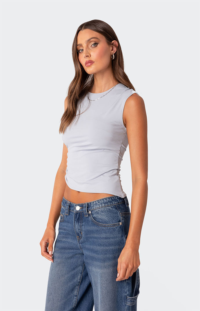 Edikted Tanya Asymmetric Gathered Top