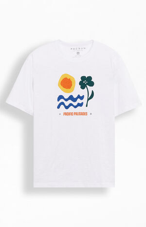 White Pacific Palisades Slub T-Shirt image number 1