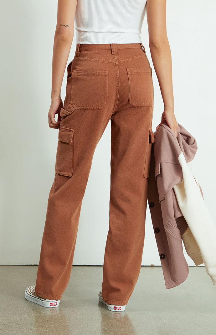 brown cargo pants pacsun