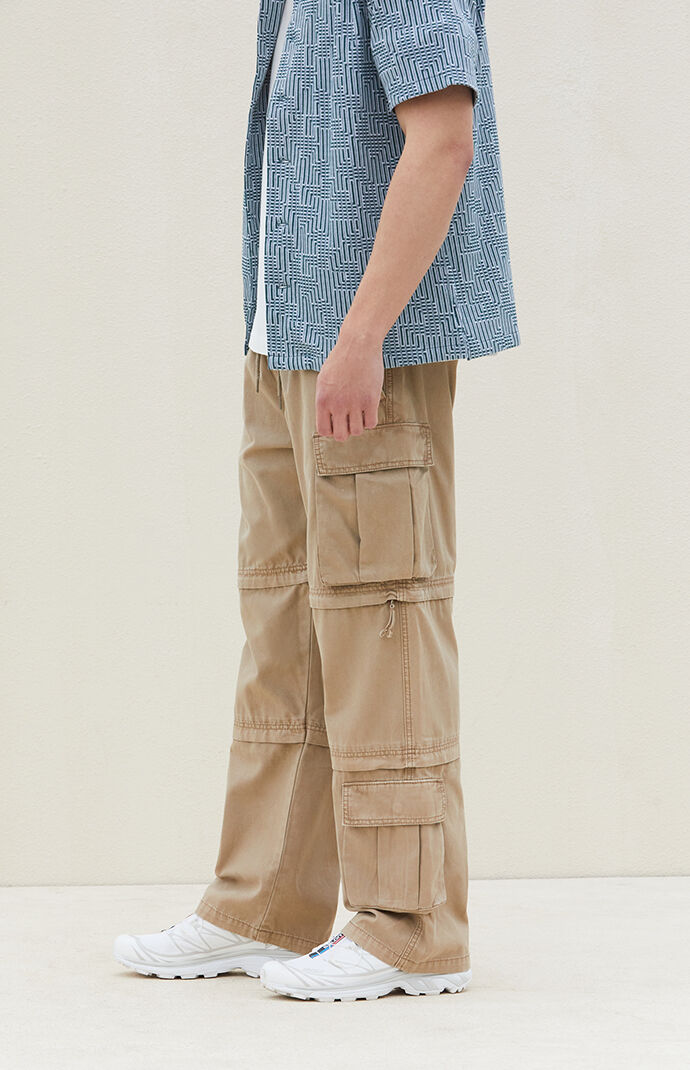 Zip baggy cargo pants/ジップバギーカーゴパンツ　xsサイズ DUSTY STASH BAGGY CARGO PANTS：ダスティースタッシュ