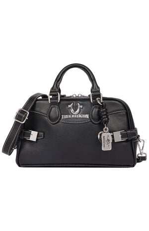 Black Brooks Smooth Belted Sachel bag image number 1