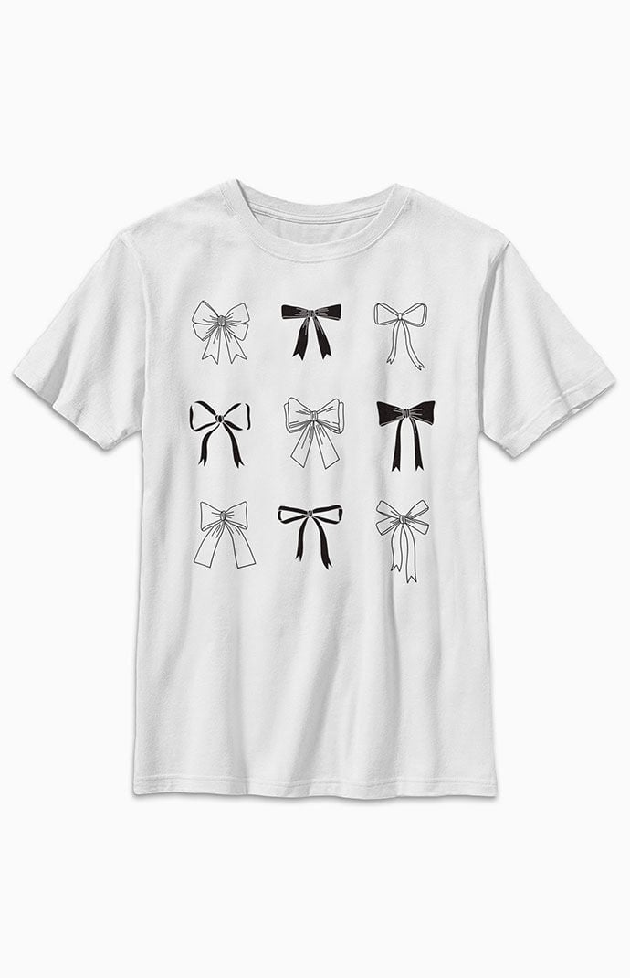 Kids Bow Grid T-Shirt
