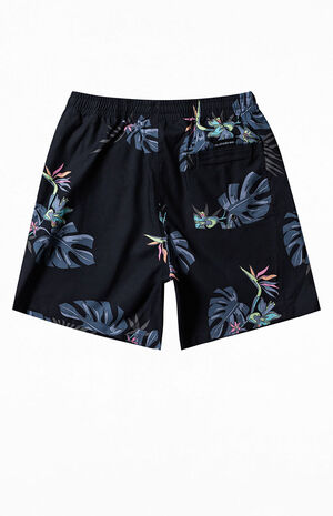 Eco Black Everyday Mix Volley 17" Swim Trunks image number 2