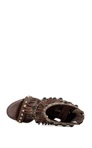 Women's Antoine Chocolate Stiletto Sandals image number 4