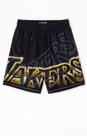 LA Lakers Big Font Mesh Basketball Shorts