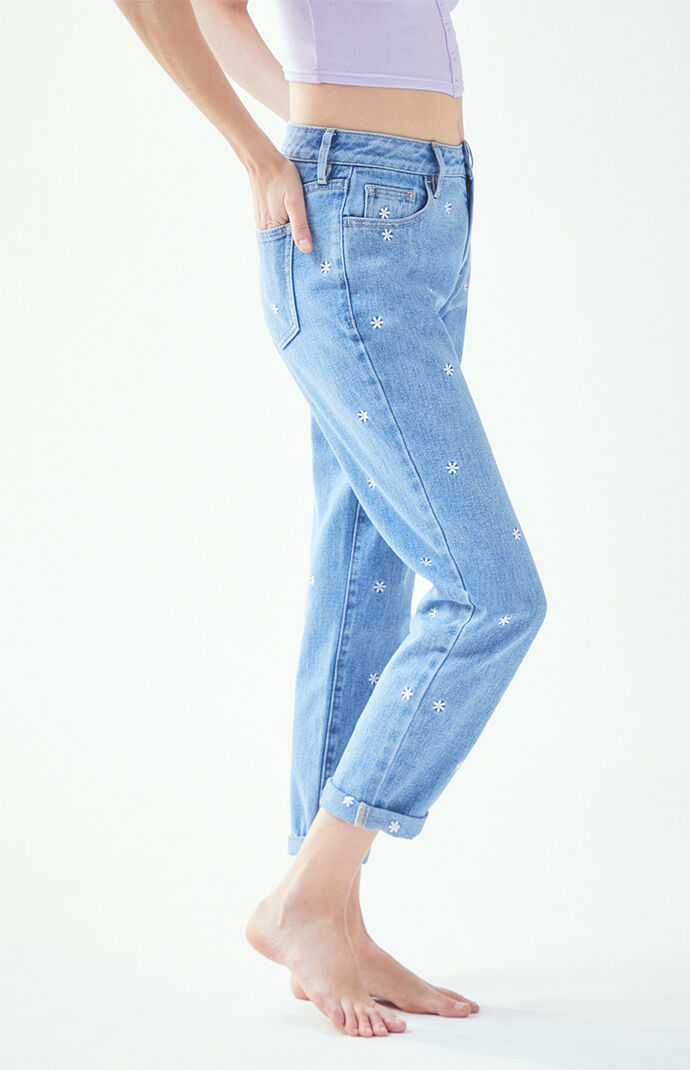 Pacsun raining daisy 2025 denim mom shorts