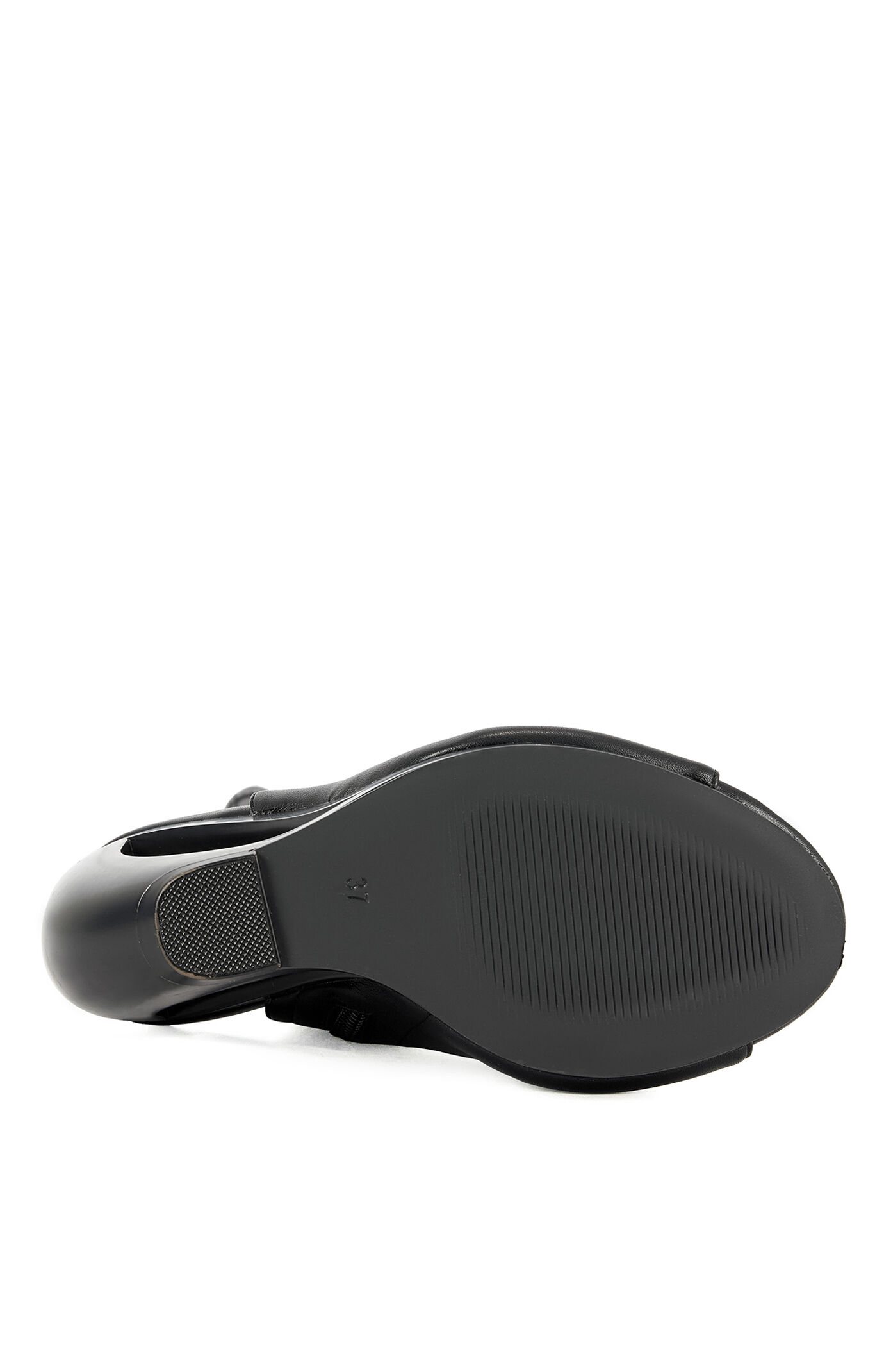 AZALEA WANG Women's Ilyssa Black Curved Wedge Boots