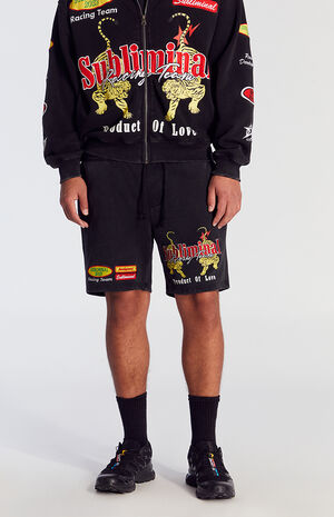 Subliminal Fleece Volley Sweat Shorts image number 2