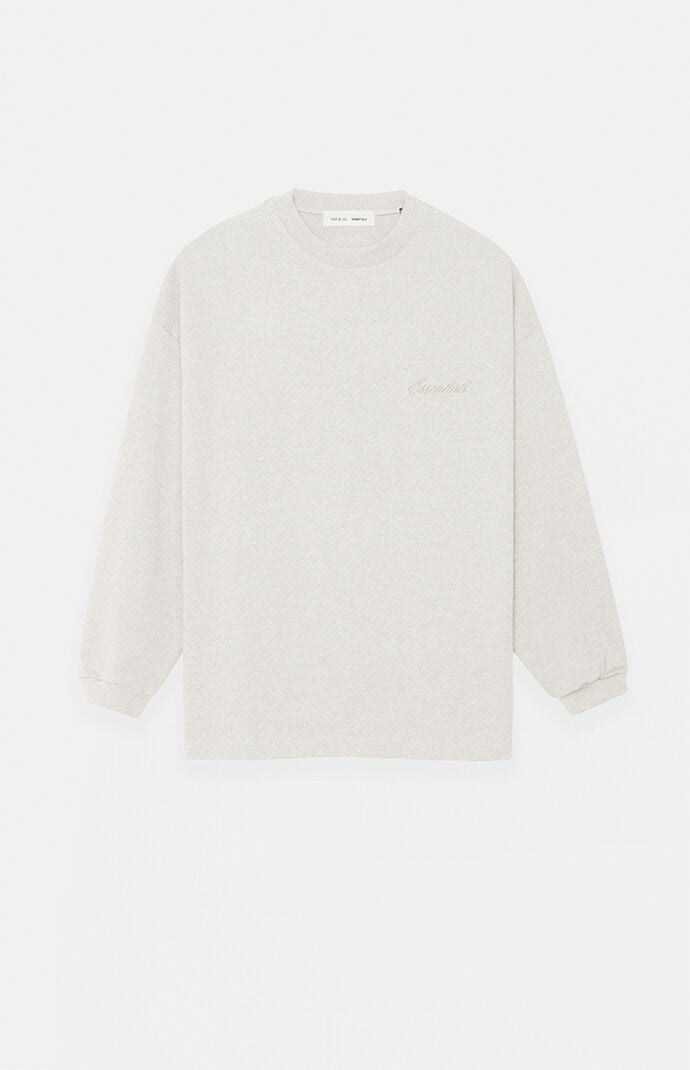 Fear of God Heather Oatmeal Classic Long Sleeve T-Shirt