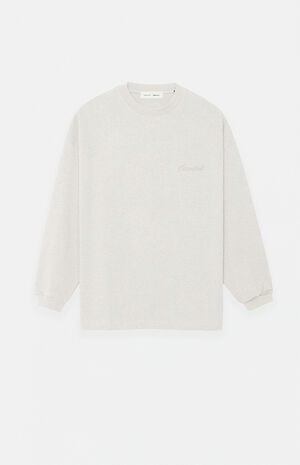 Heather Oatmeal Classic Long Sleeve T-Shirt image number 1