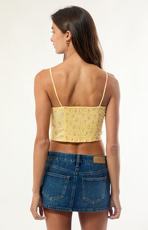 Sun Catcher Floral Cropped Tank Top image number 5