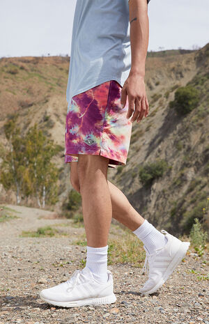 Happy Tie Dye 17" Swim Trunks image number 2