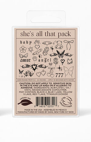 She's All That Temporary Tattoo Pack image number 2