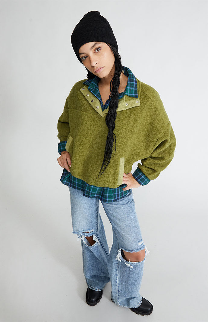 トップス PYN. SMOCK SWEATSHIRT. COPO OLIVE DRAB M PYN. SMOCK SWEATSHIRT. COPO OLIVE DRAB M