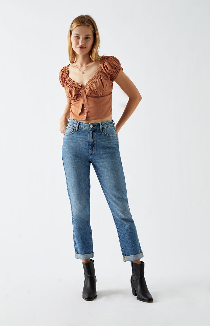 Tie Front Bustier Top