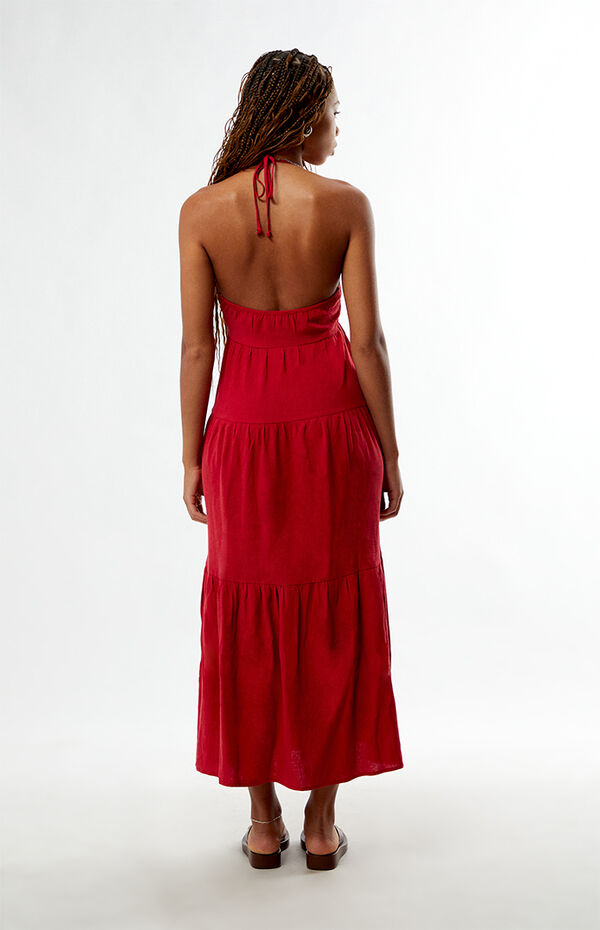 Your Favorite Keyhole Halter Midi Dress | Pacsun