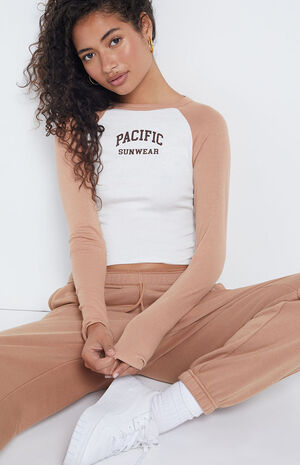 Pacific Sunwear Raglan Long Sleeve T-Shirt image number 2