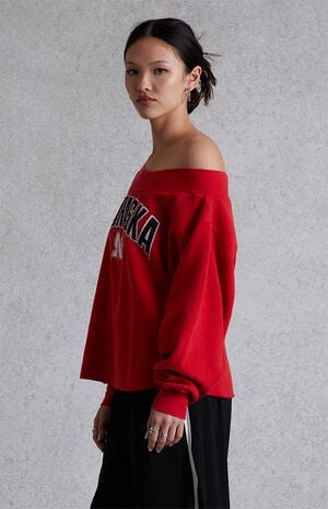 Off-The-Shoulder Sweatshirt image number 3