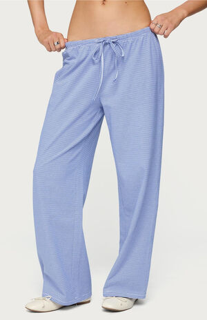 Petite Olivia Striped Loose Fit Pants image number 2