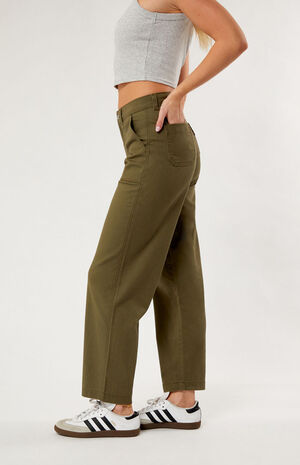 Olive Utility Pants image number 3