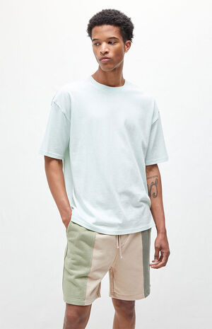 Blue Loch Solid Boxy T-Shirt image number 1