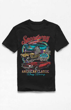 Black 1971 Speedway T-Shirt image number 1