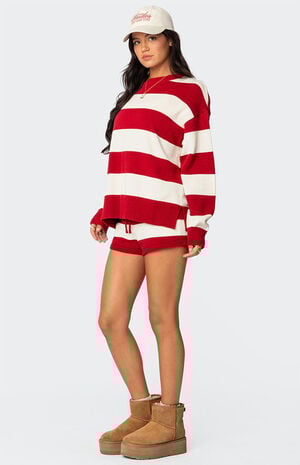 Riley Striped Knit Shorts image number 3