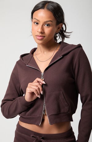 Active Aspen Waffle Knit Zip Up Hoodie image number 5