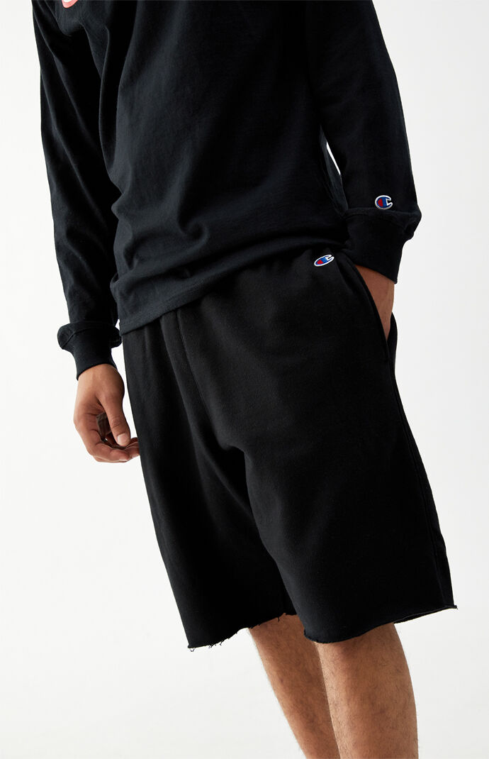 champion reverse weave cutoff sweat shorts