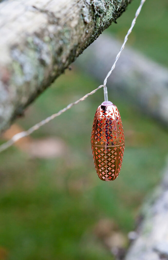 Copper Rust Marrakesh Metallic String Lights