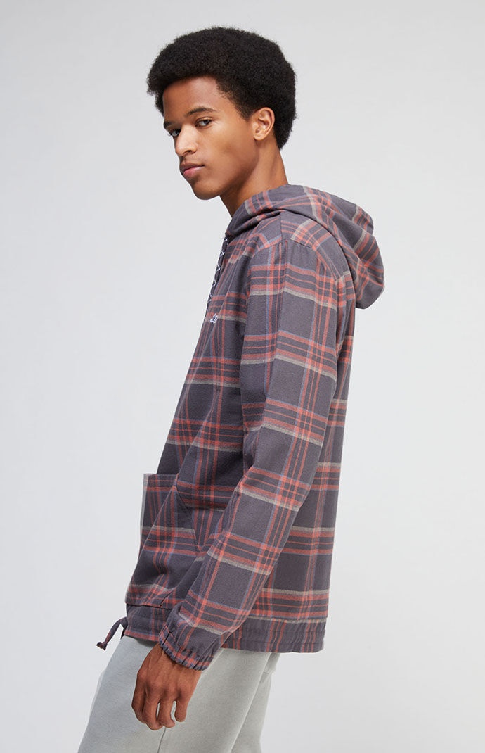 Flannel hoodie pacsun outlet