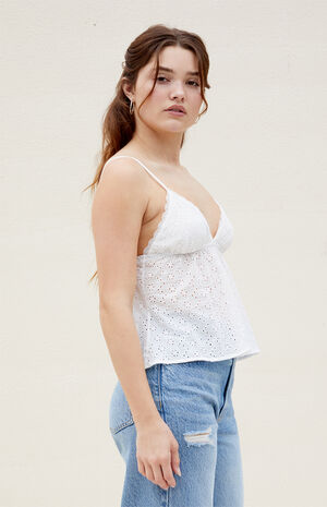 Eyelet Cami Top image number 3