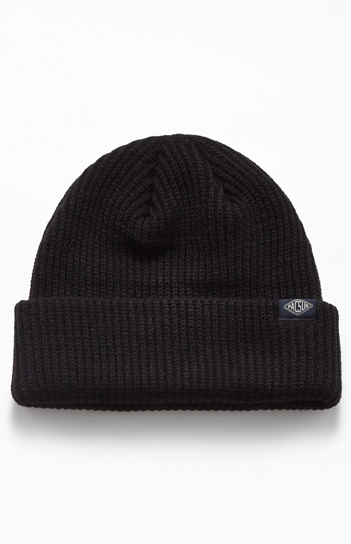 black fisherman beanie