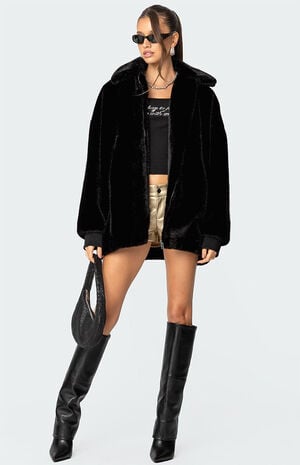 Taylor Oversized Faux Fur Jacket image number 2